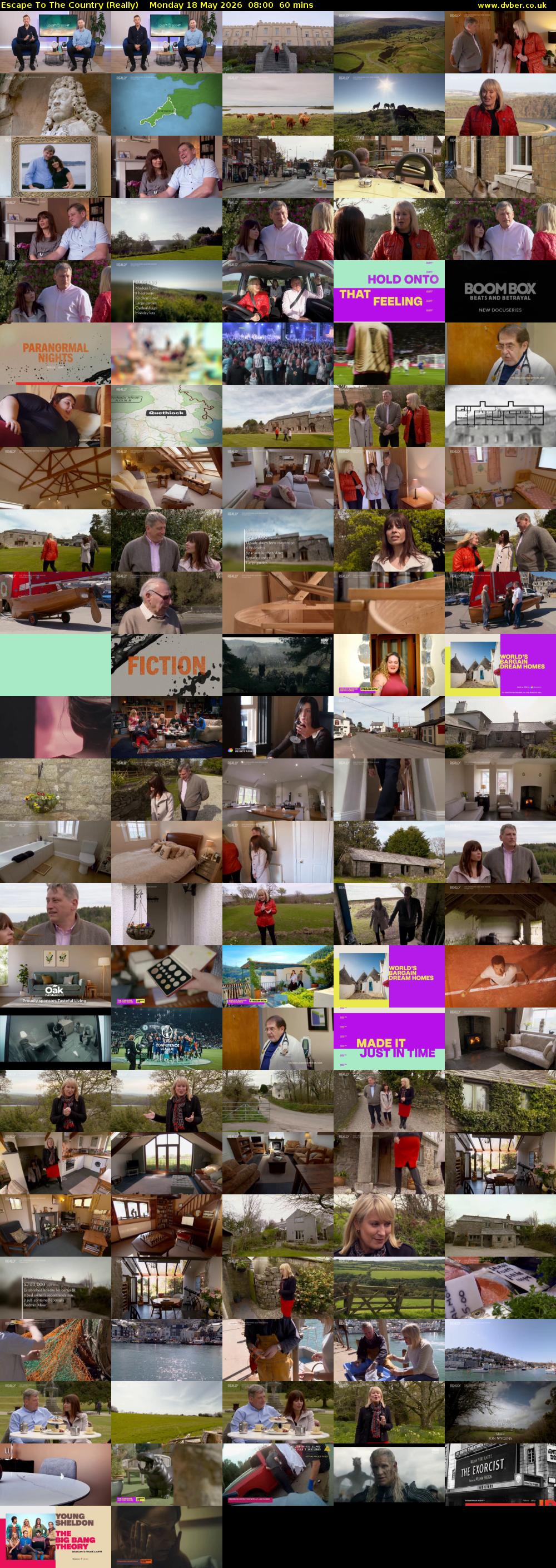 Escape to the Country (Really) Monday 18 May 2026 08:00 - 09:00