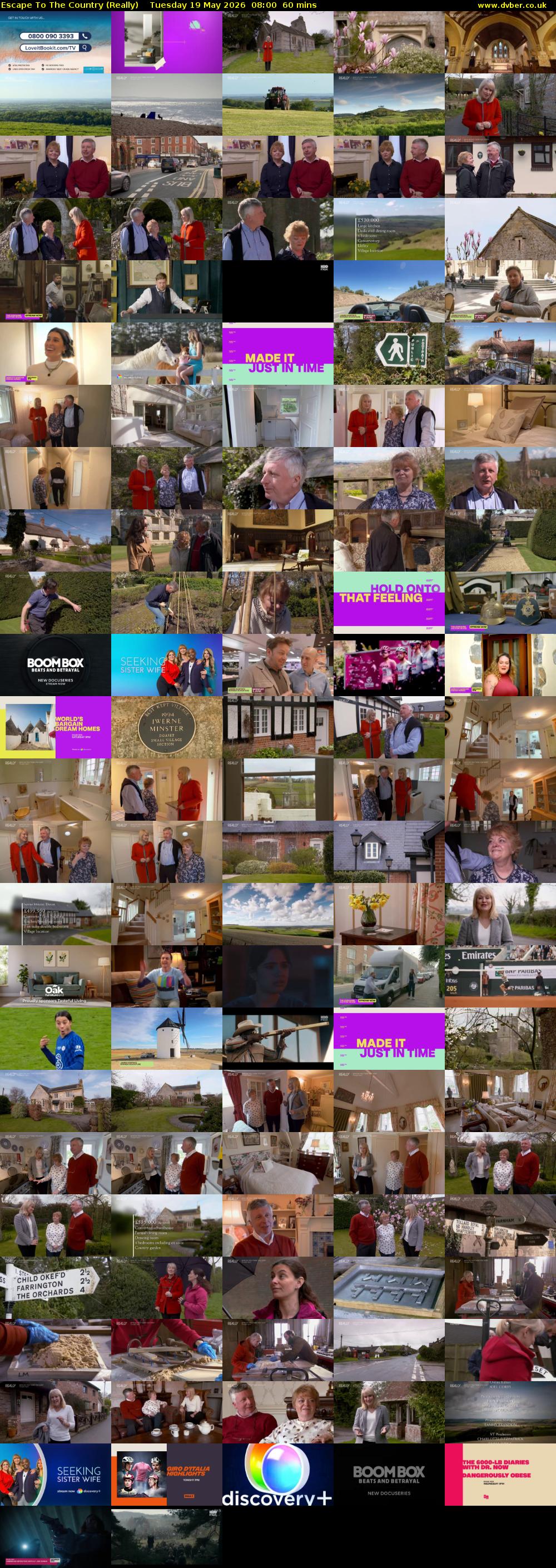 Escape to the Country (Really) Tuesday 19 May 2026 08:00 - 09:00