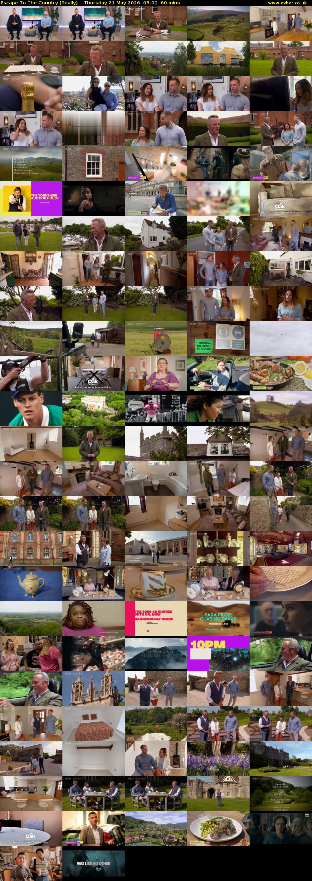 Escape to the Country (Really) Thursday 21 May 2026 08:00 - 09:00