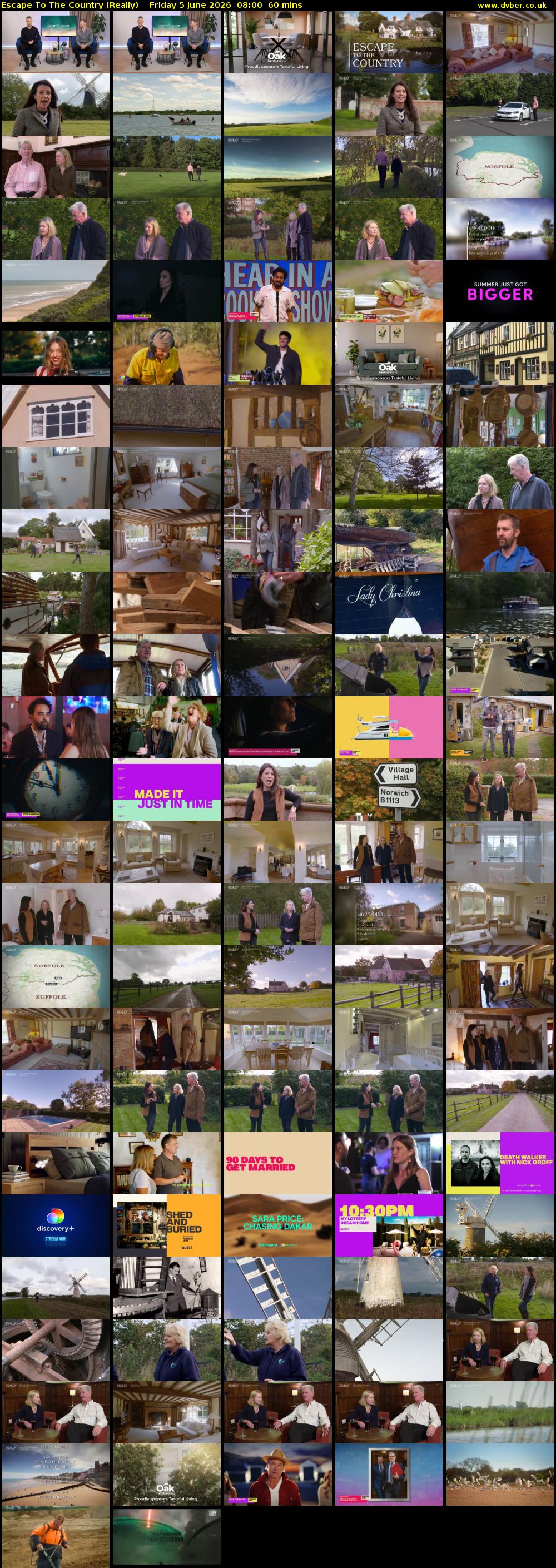 Escape to the Country (Really) Friday 5 June 2026 08:00 - 09:00