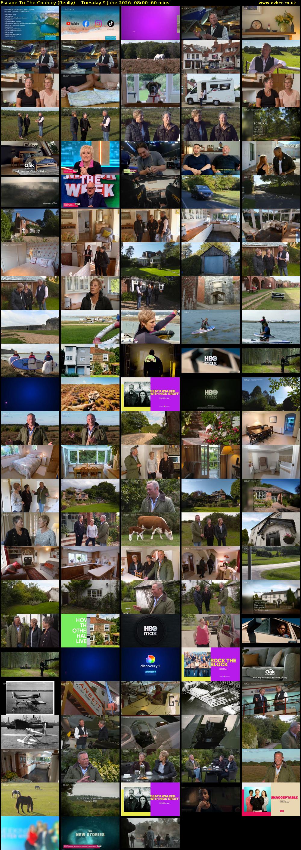 Escape to the Country (Really) Tuesday 9 June 2026 08:00 - 09:00