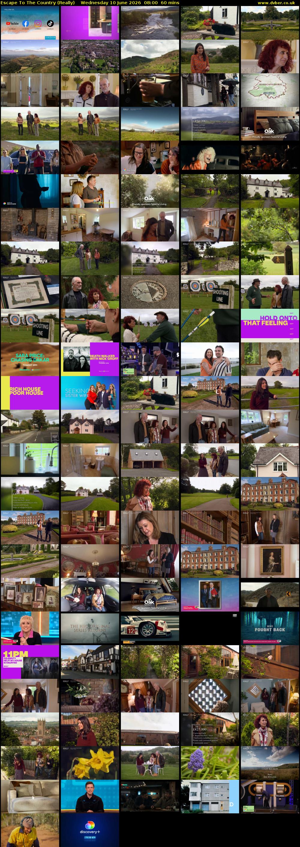 Escape to the Country (Really) Wednesday 10 June 2026 08:00 - 09:00
