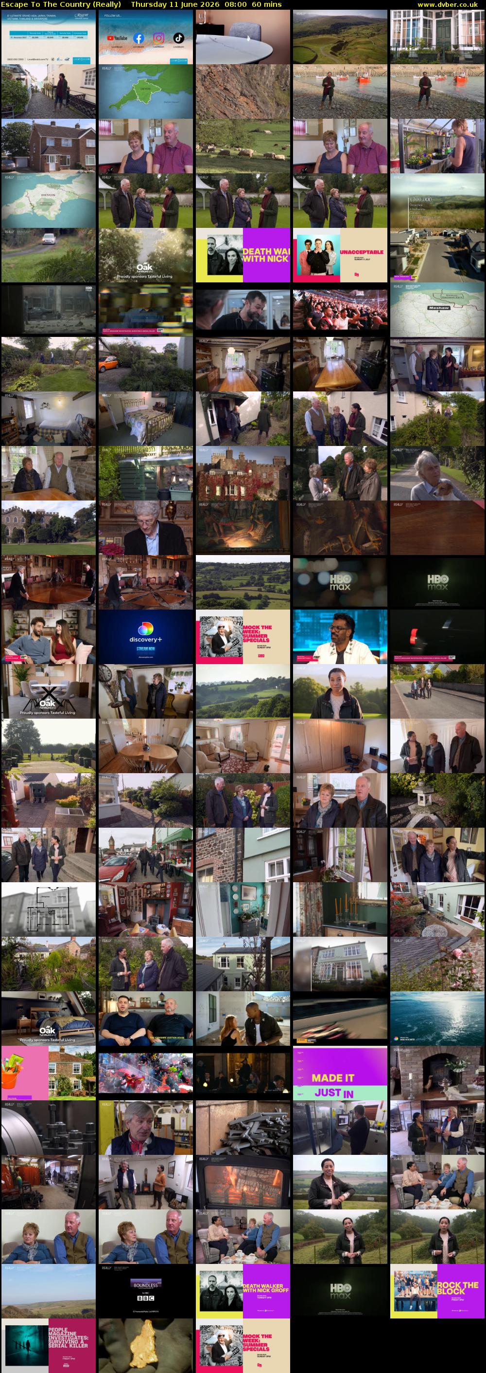 Escape to the Country (Really) Thursday 11 June 2026 08:00 - 09:00