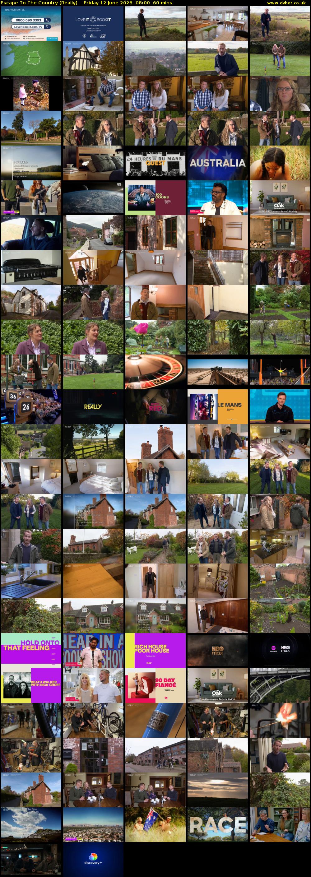 Escape to the Country (Really) Friday 12 June 2026 08:00 - 09:00