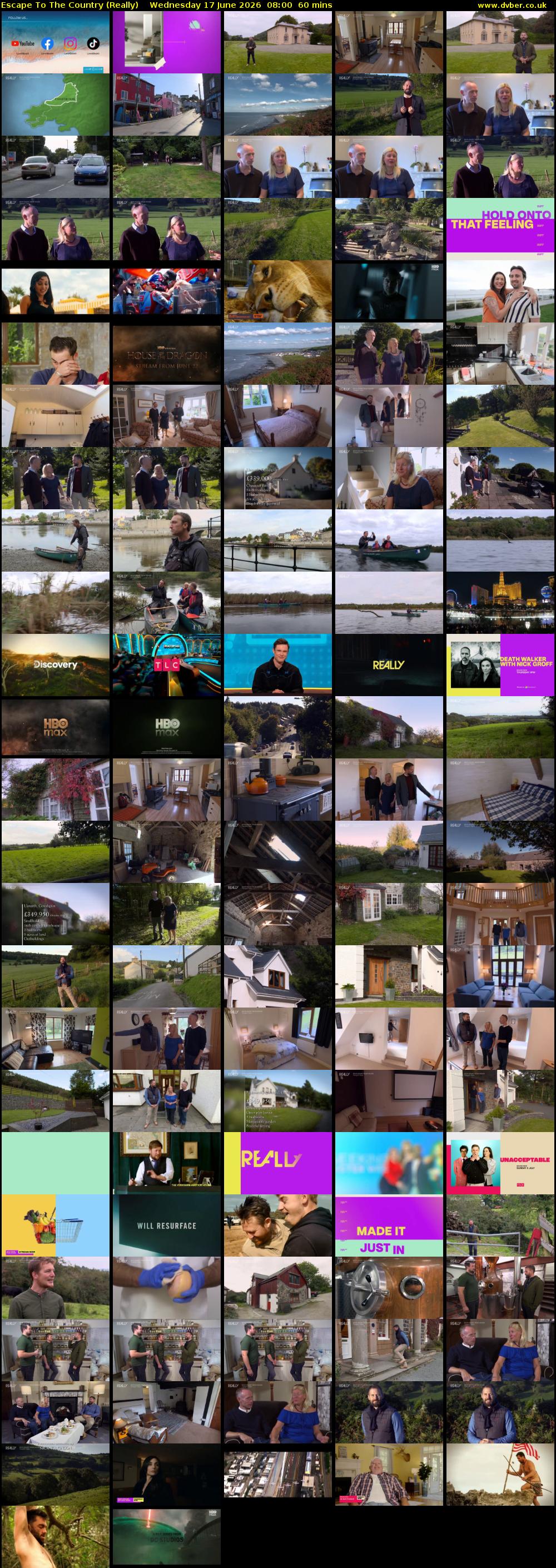 Escape to the Country (Really) Wednesday 17 June 2026 08:00 - 09:00