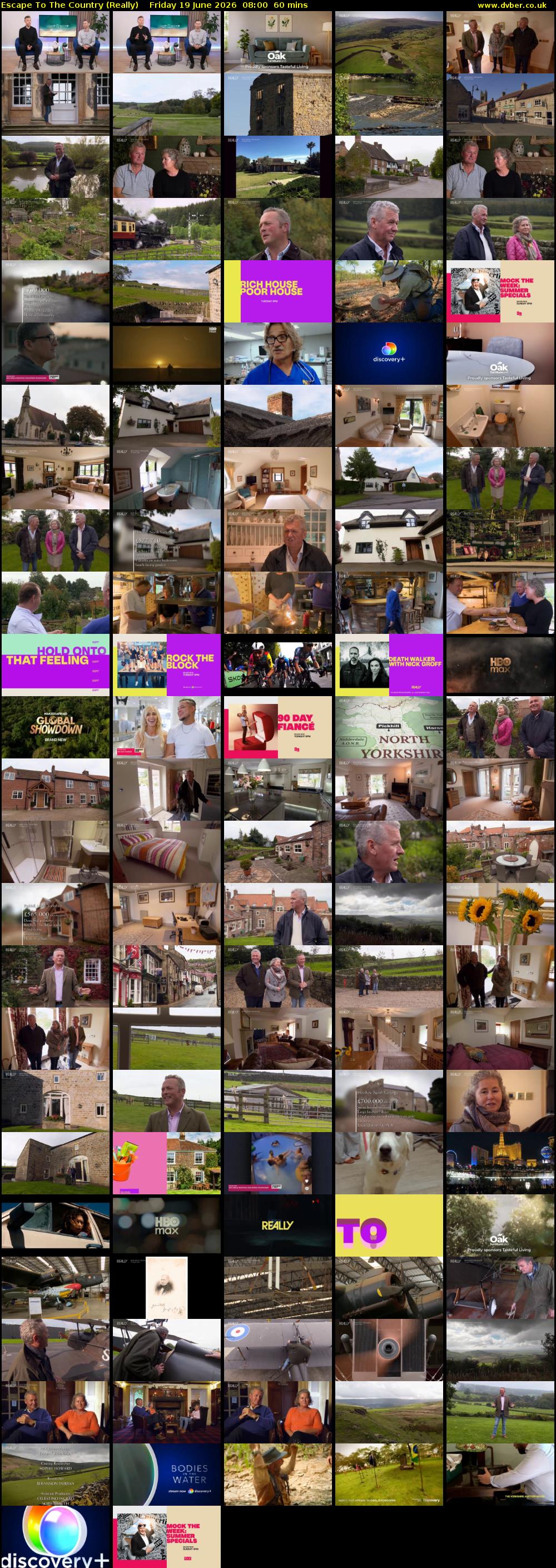 Escape to the Country (Really) Friday 19 June 2026 08:00 - 09:00