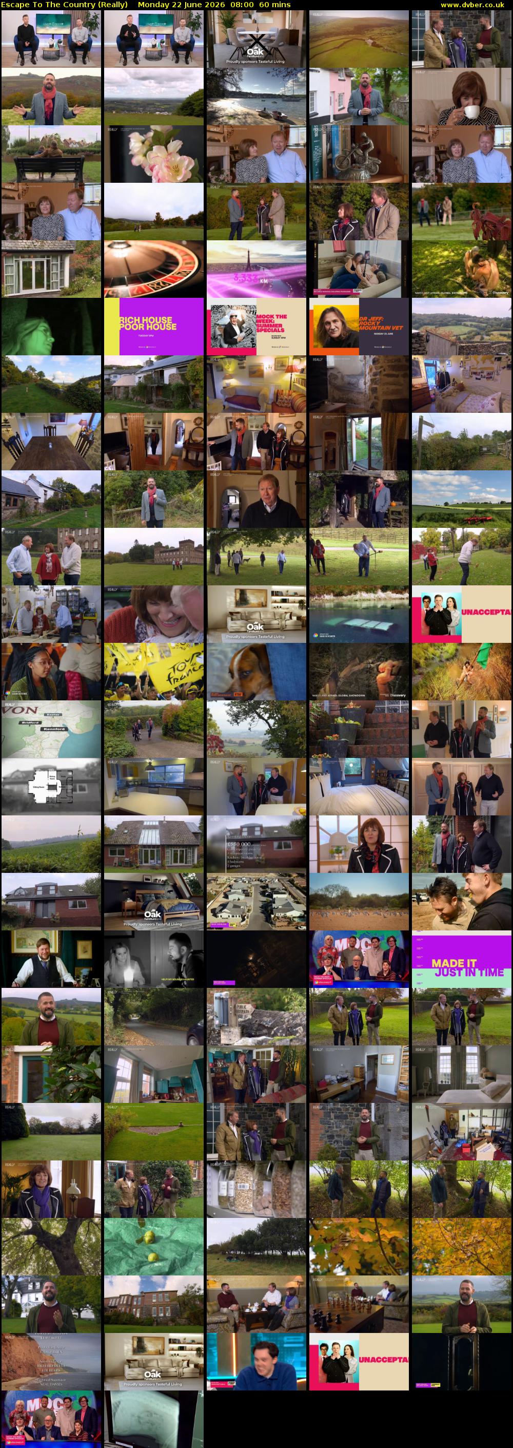 Escape to the Country (Really) Monday 22 June 2026 08:00 - 09:00