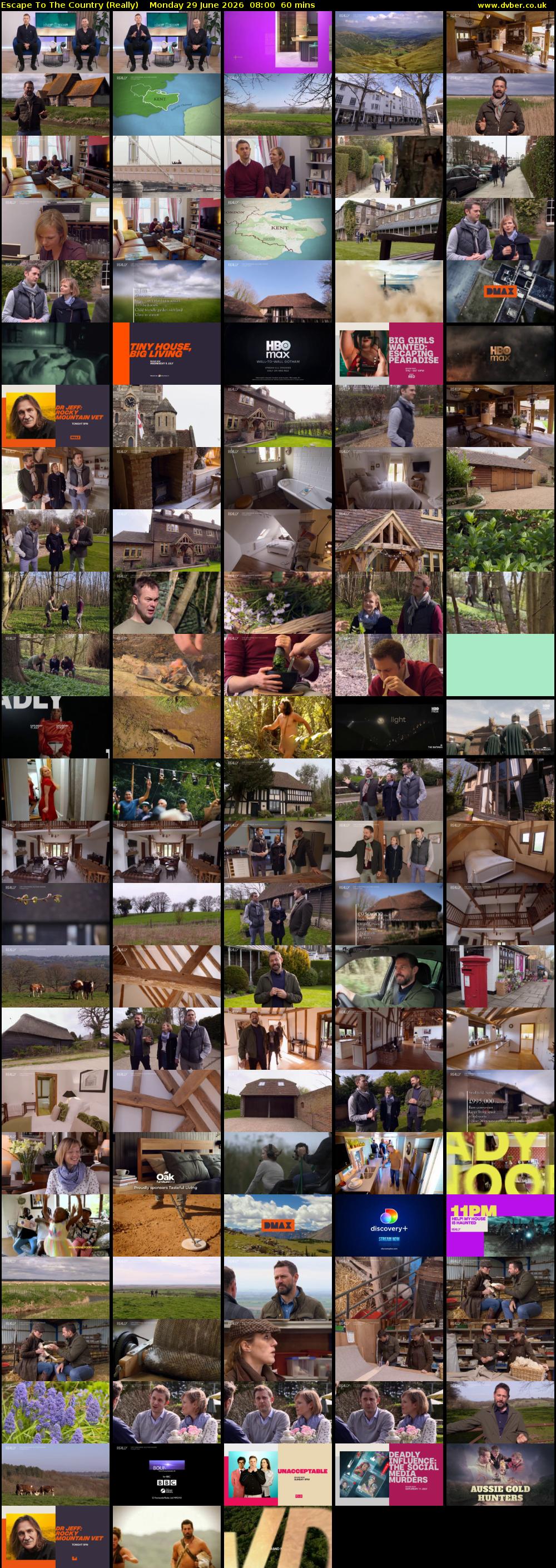 Escape to the Country (Really) Monday 29 June 2026 08:00 - 09:00