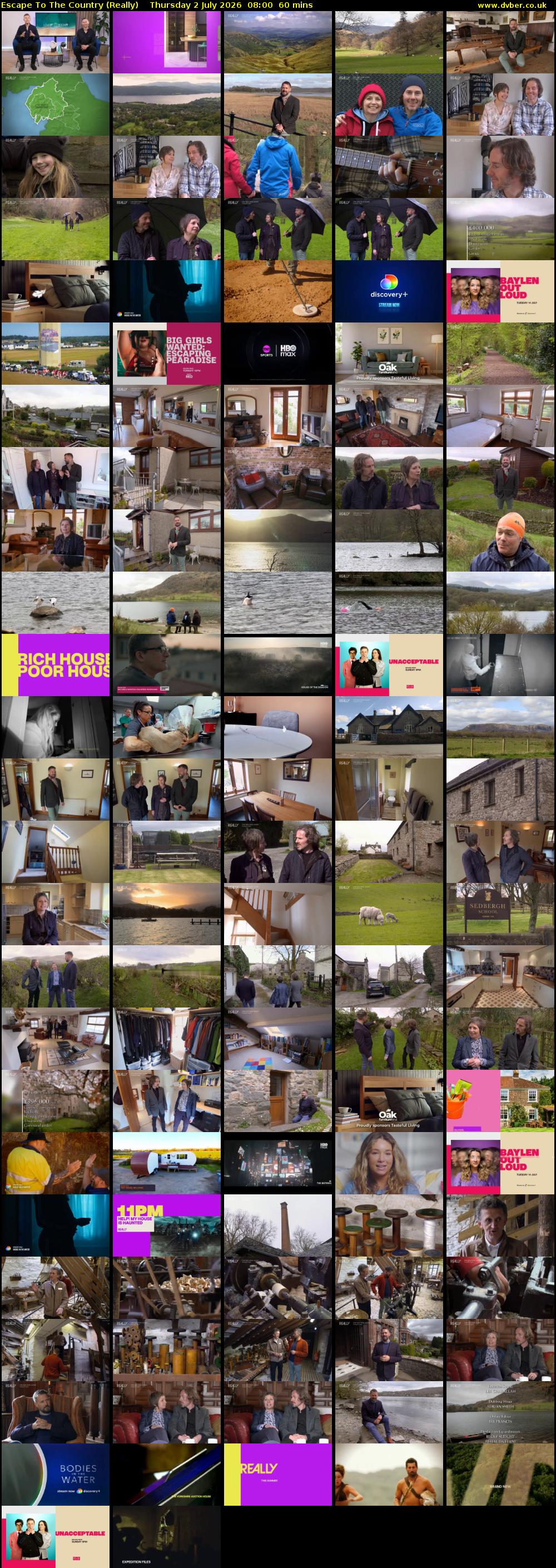Escape to the Country (Really) Thursday 2 July 2026 08:00 - 09:00