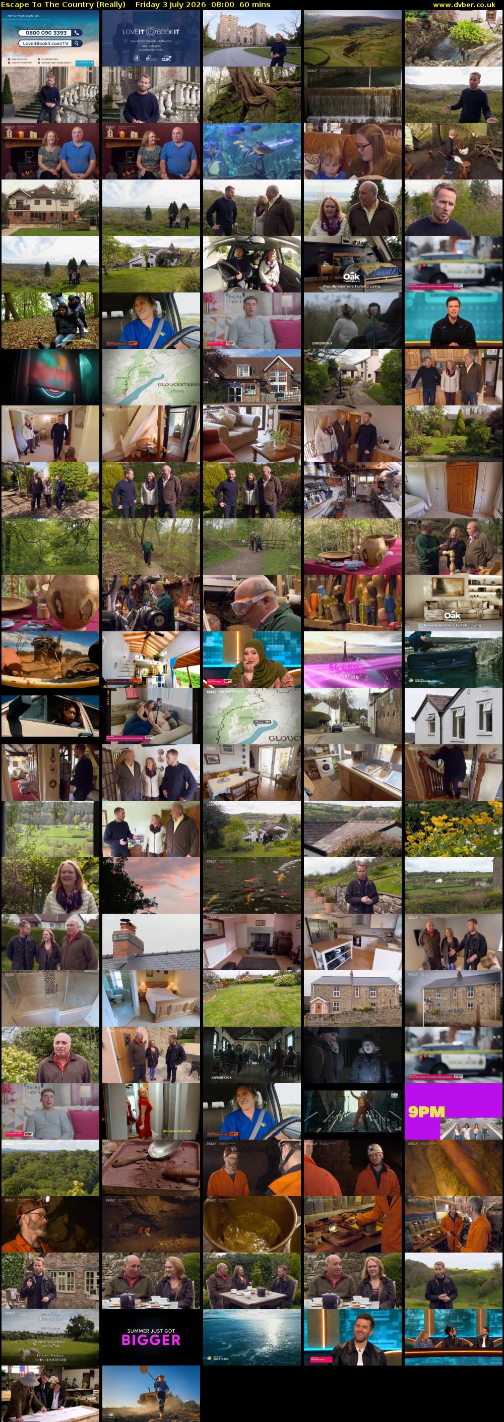 Escape to the Country (Really) Friday 3 July 2026 08:00 - 09:00