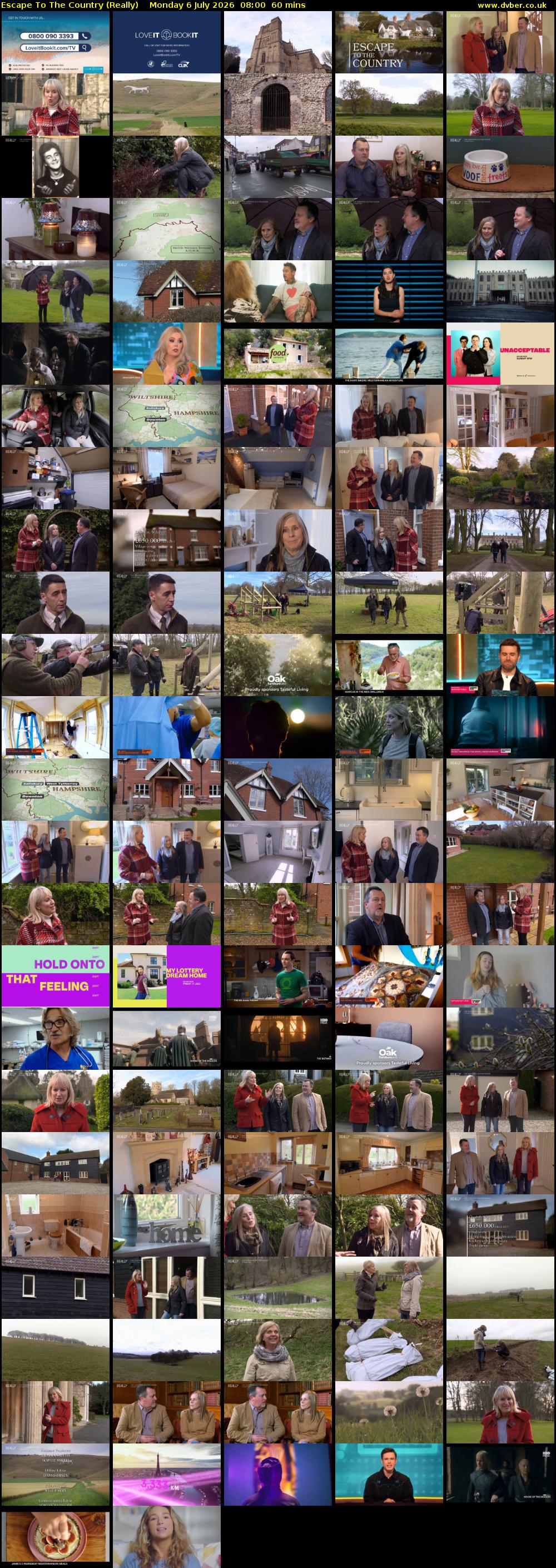 Escape to the Country (Really) Monday 6 July 2026 08:00 - 09:00