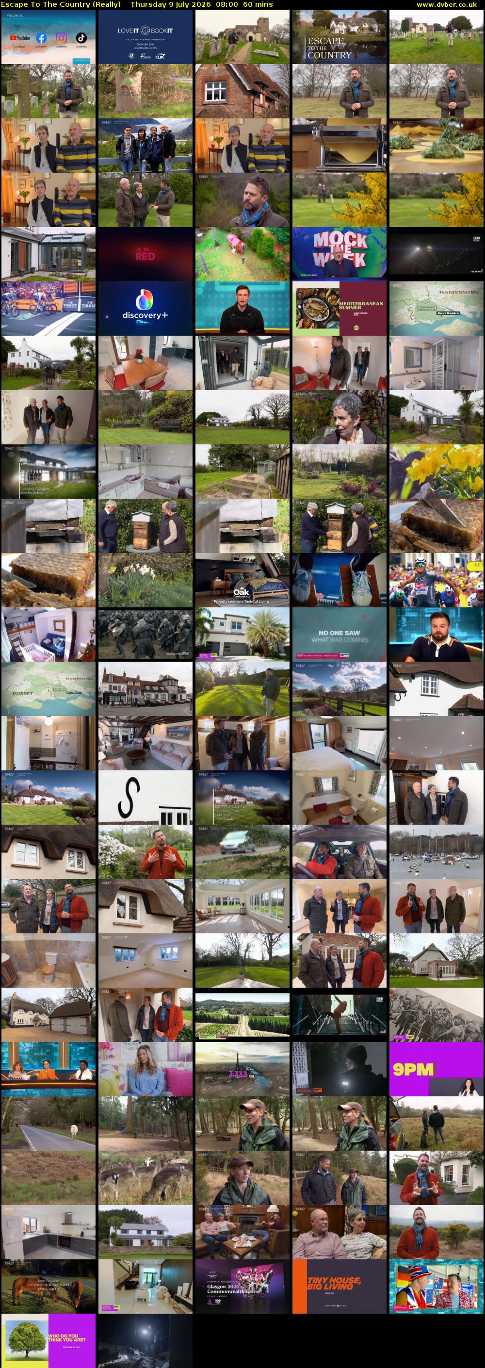 Escape to the Country (Really) Thursday 9 July 2026 08:00 - 09:00