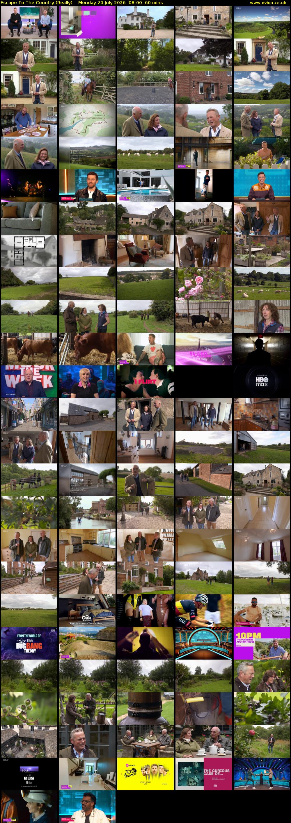 Escape to the Country (Really) Monday 20 July 2026 08:00 - 09:00