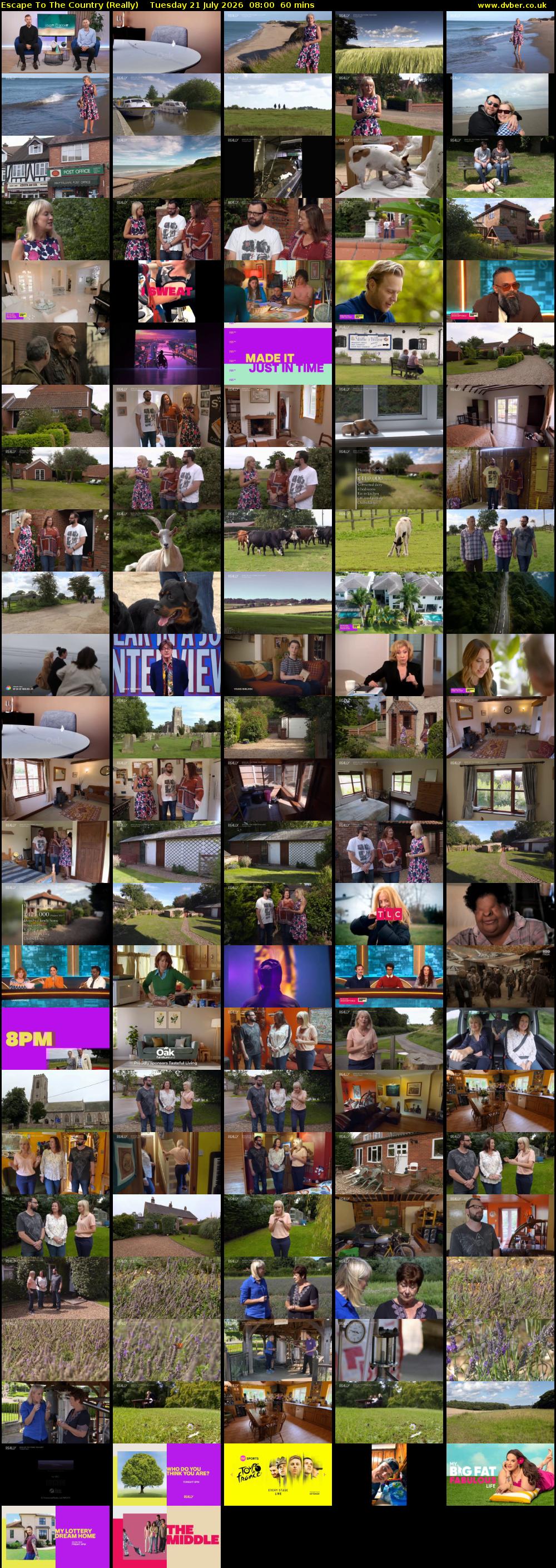 Escape to the Country (Really) Tuesday 21 July 2026 08:00 - 09:00