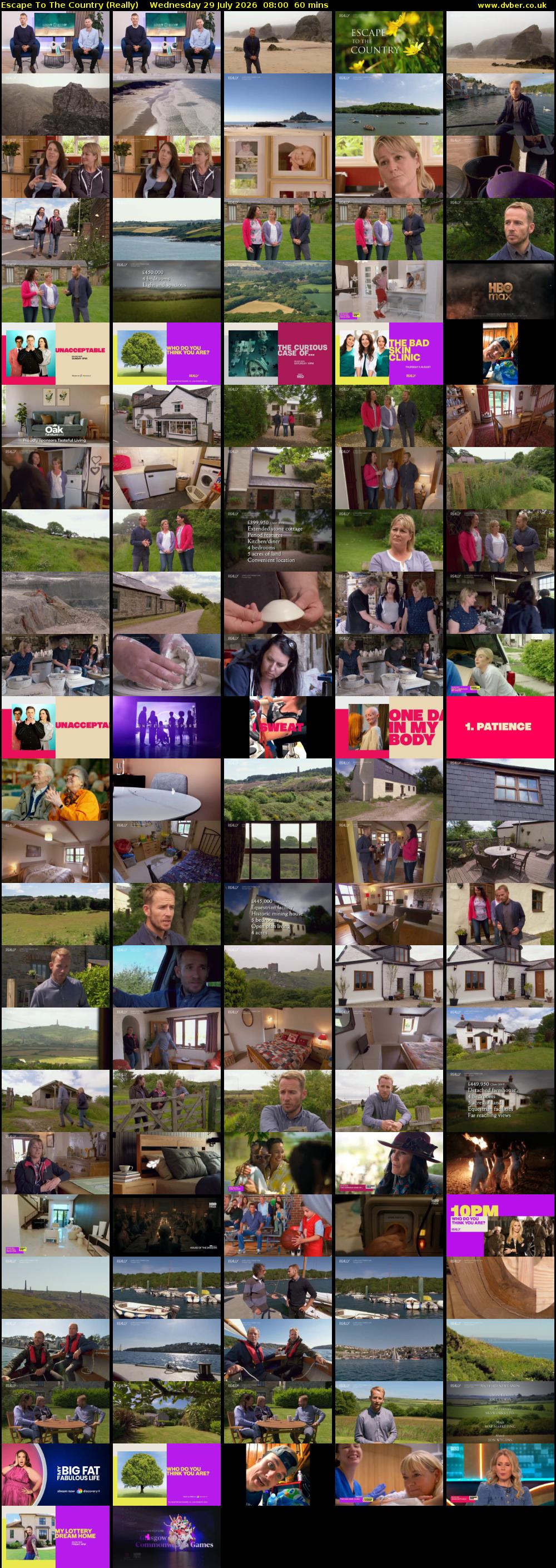 Escape to the Country (Really) Wednesday 29 July 2026 08:00 - 09:00