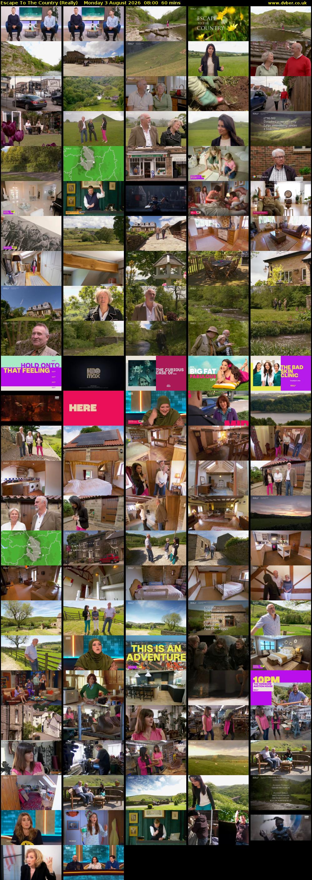 Escape to the Country (Really) Monday 3 August 2026 08:00 - 09:00