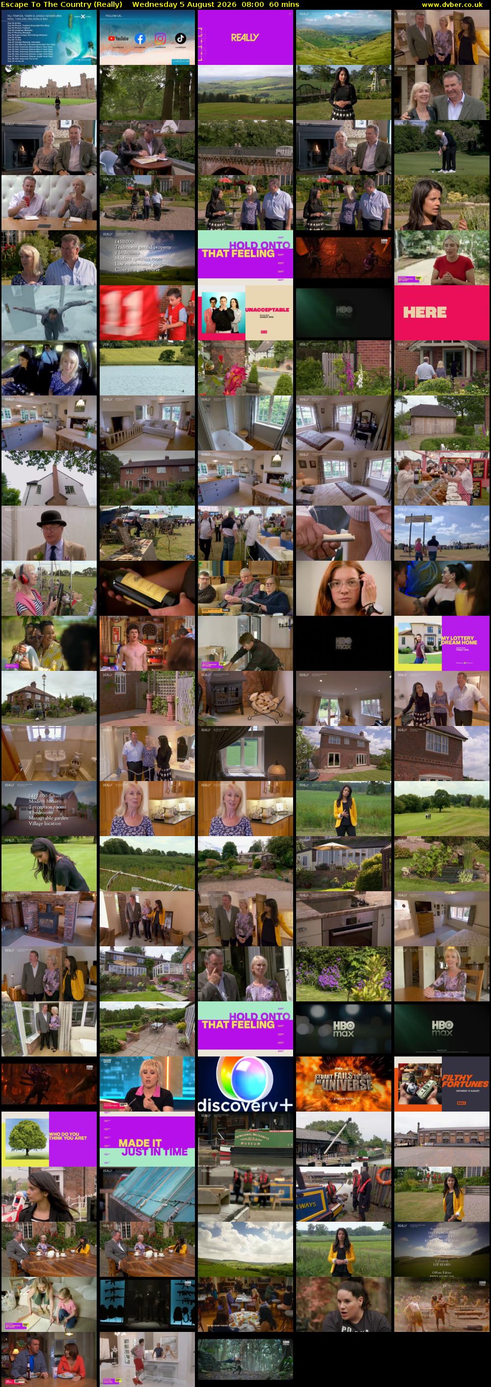 Escape to the Country (Really) Wednesday 5 August 2026 08:00 - 09:00