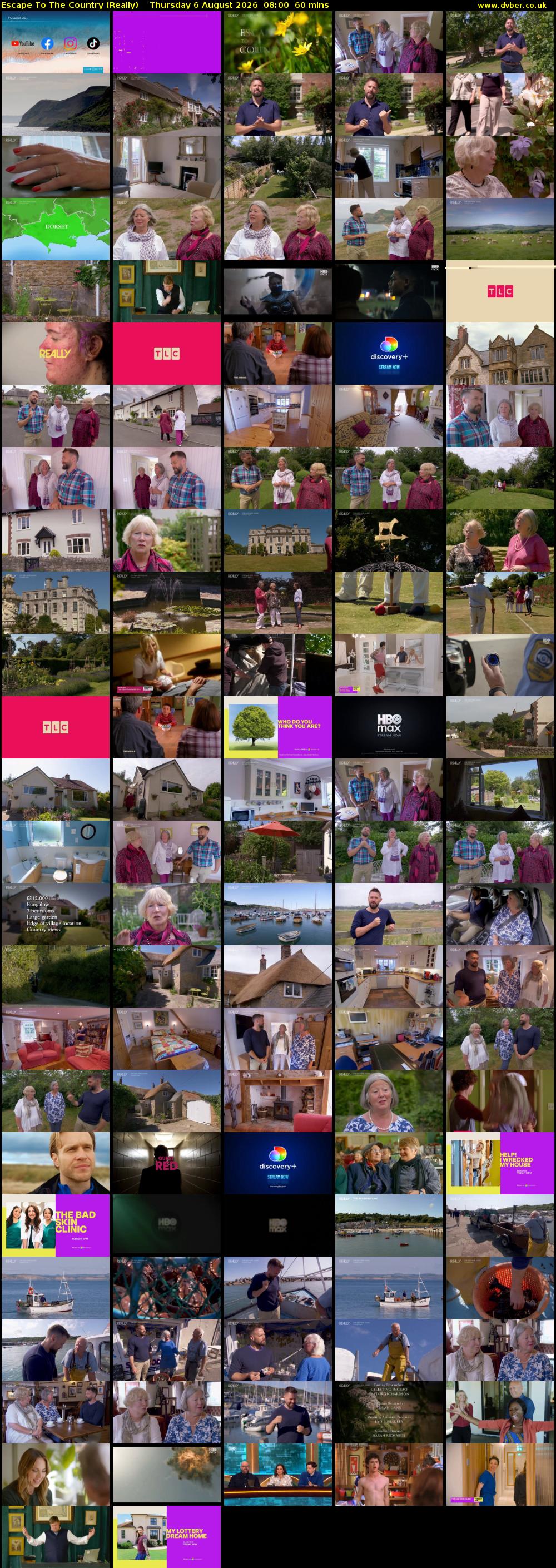 Escape to the Country (Really) Thursday 6 August 2026 08:00 - 09:00