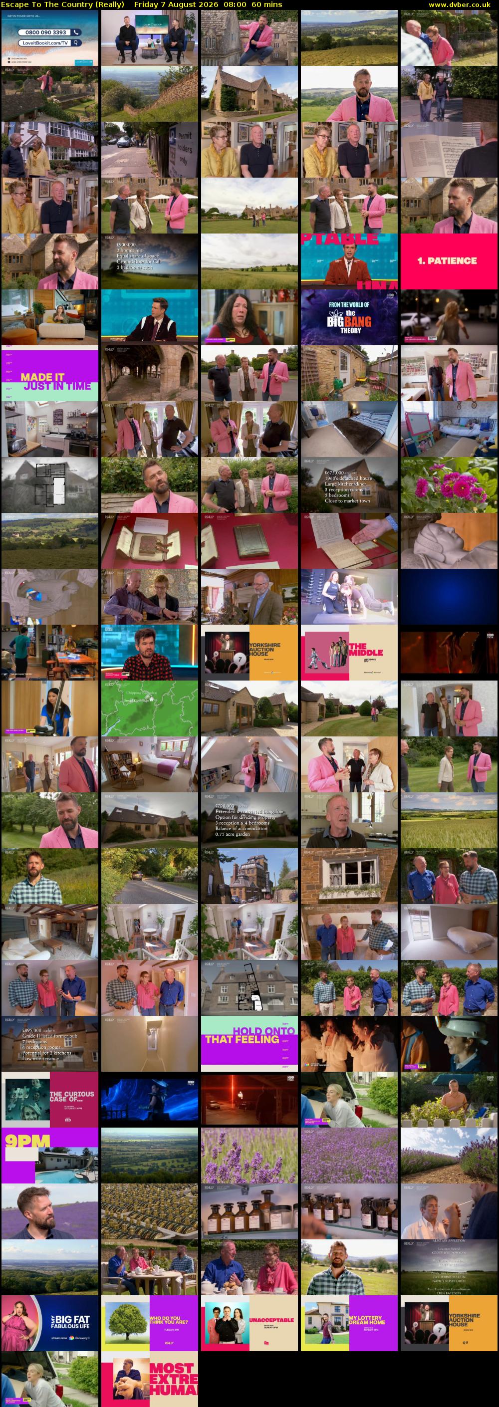 Escape to the Country (Really) Friday 7 August 2026 08:00 - 09:00