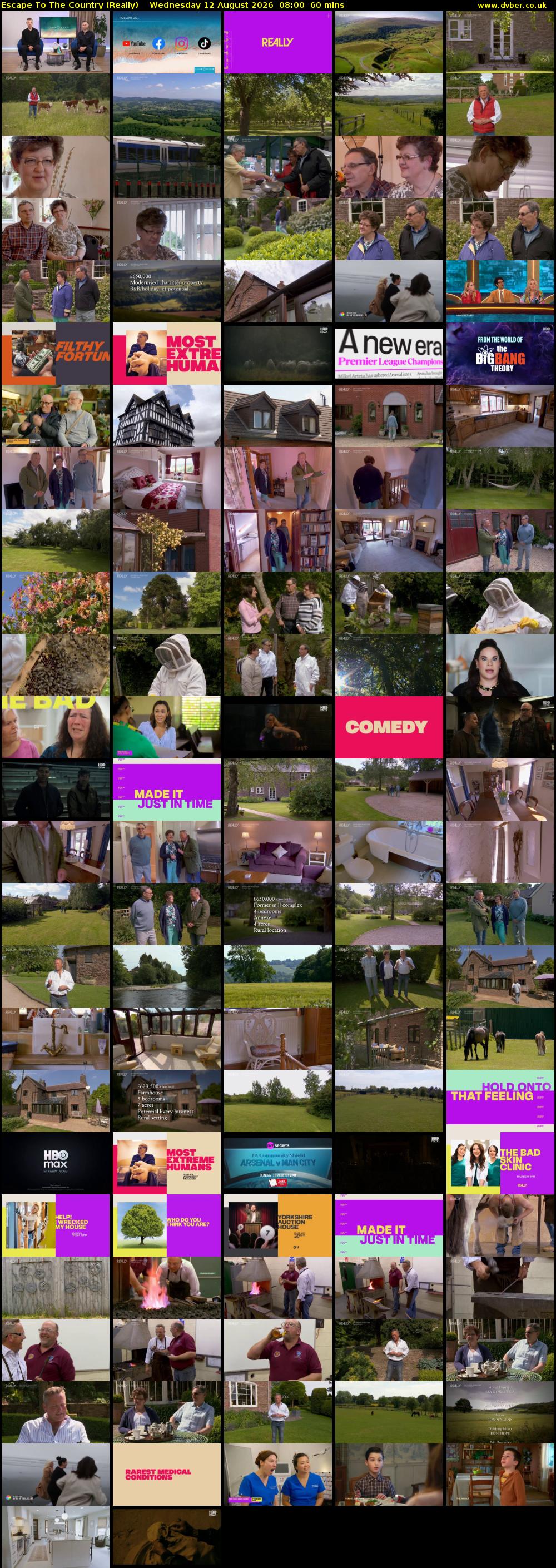 Escape to the Country (Really) Wednesday 12 August 2026 08:00 - 09:00