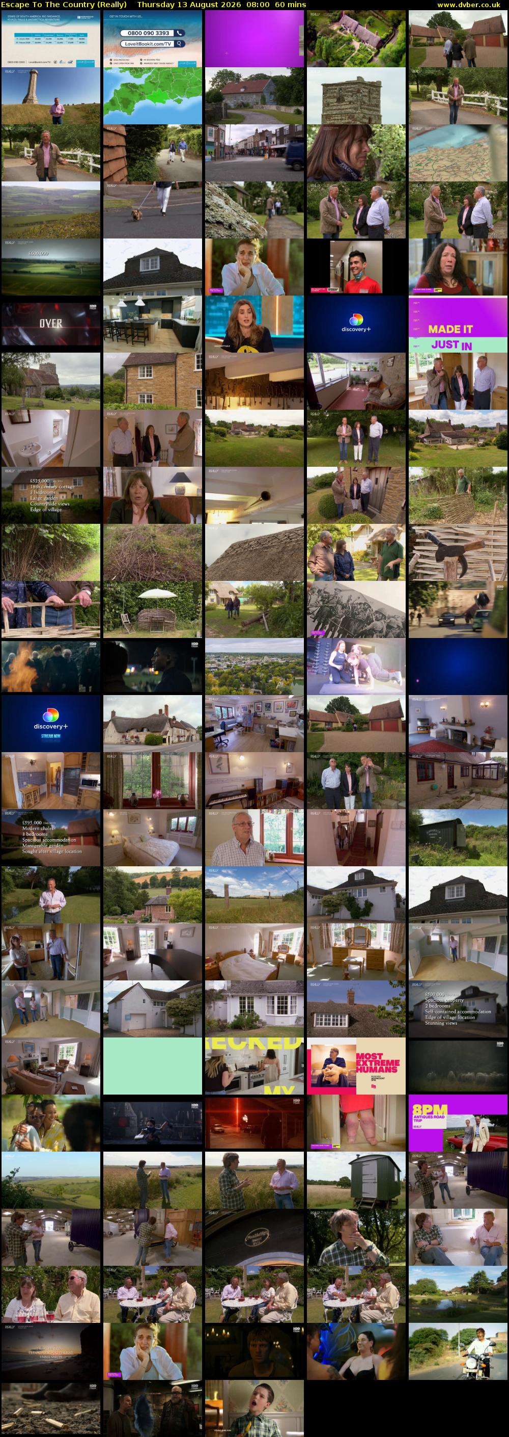Escape to the Country (Really) Thursday 13 August 2026 08:00 - 09:00