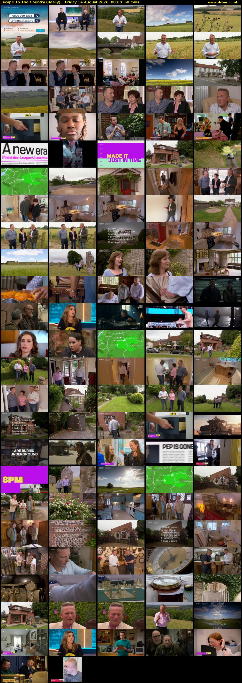 Escape to the Country (Really) Friday 14 August 2026 08:00 - 09:00