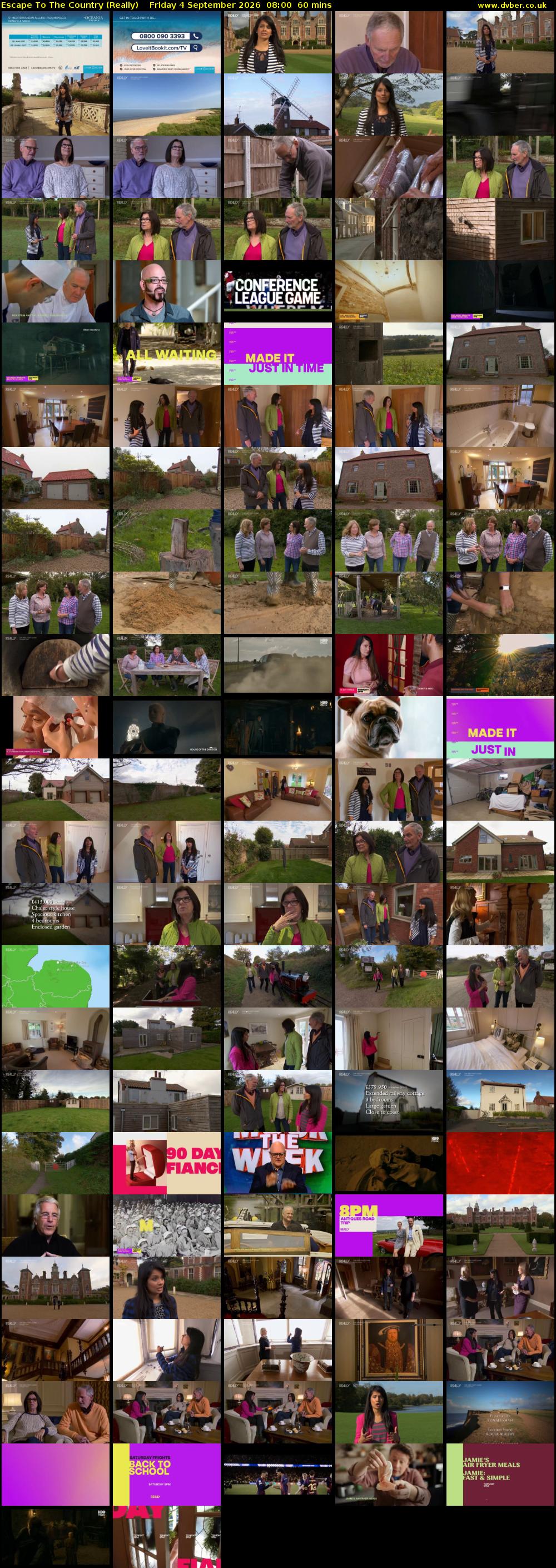 Escape to the Country (Really) Friday 4 September 2026 08:00 - 09:00