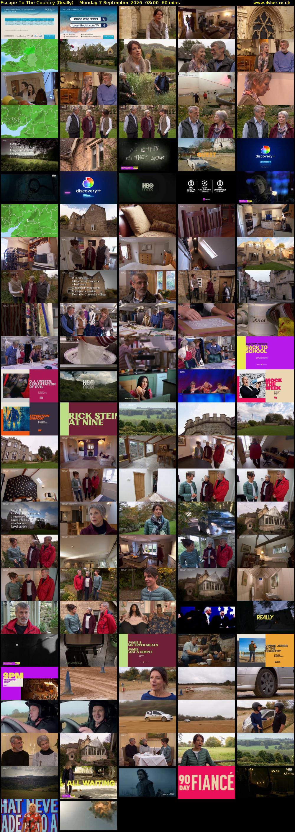Escape to the Country (Really) Monday 7 September 2026 08:00 - 09:00