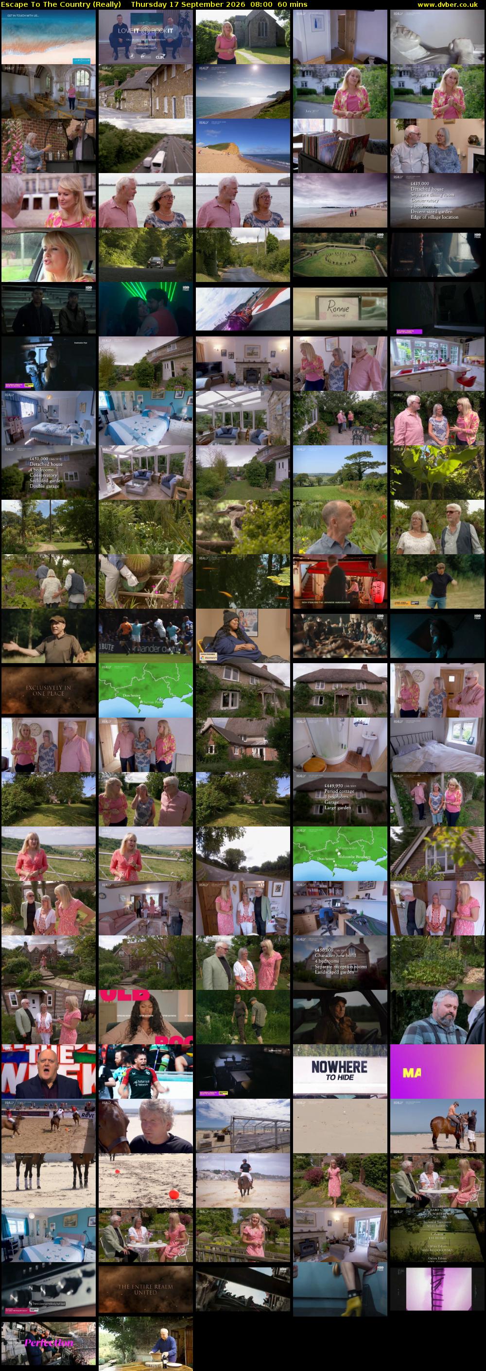Escape to the Country (Really) Thursday 17 September 2026 08:00 - 09:00