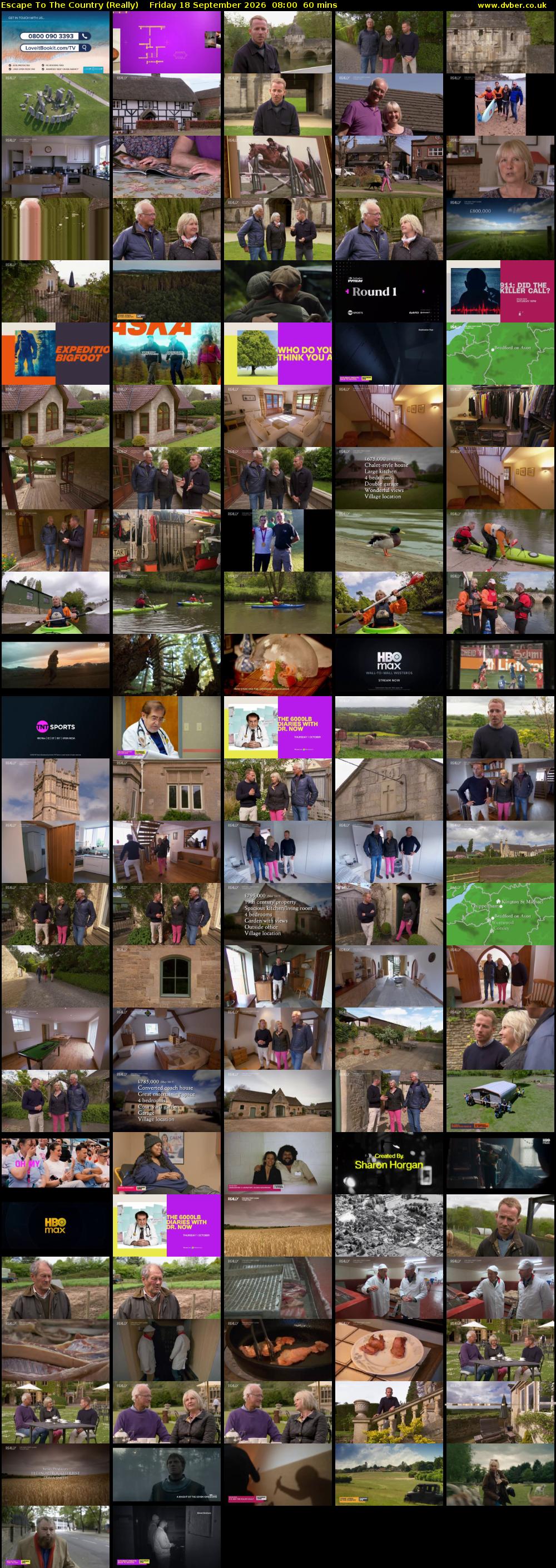 Escape to the Country (Really) Friday 18 September 2026 08:00 - 09:00