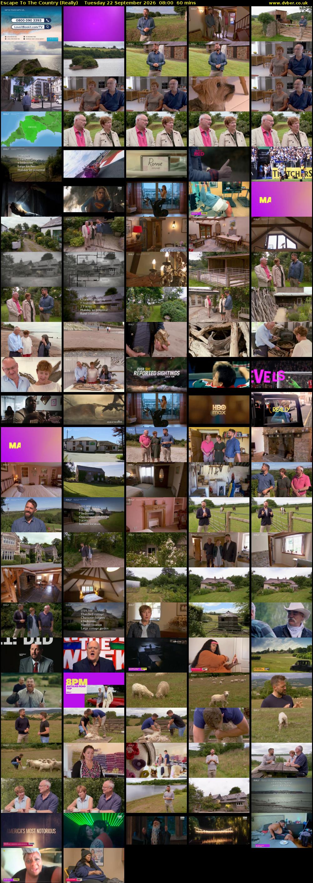 Escape to the Country (Really) Tuesday 22 September 2026 08:00 - 09:00