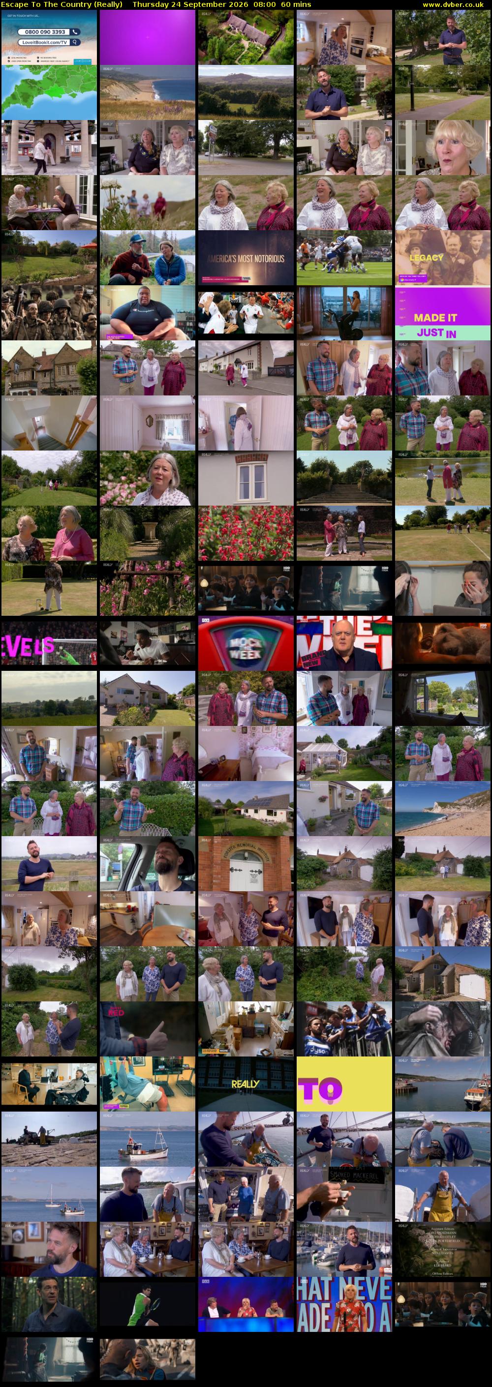 Escape to the Country (Really) Thursday 24 September 2026 08:00 - 09:00