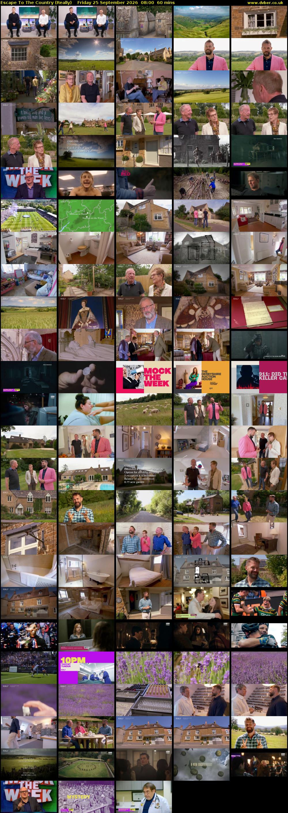 Escape to the Country (Really) Friday 25 September 2026 08:00 - 09:00