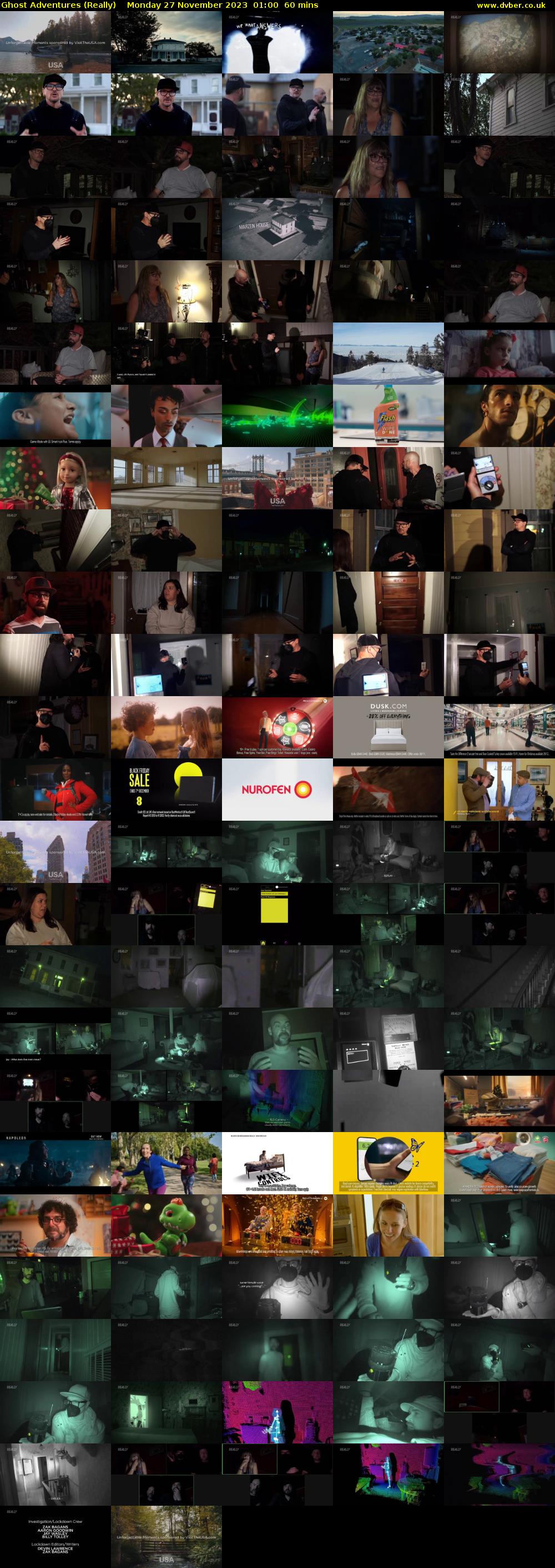 Ghost Adventures (Really) Monday 27 November 2023 01:00 - 02:00