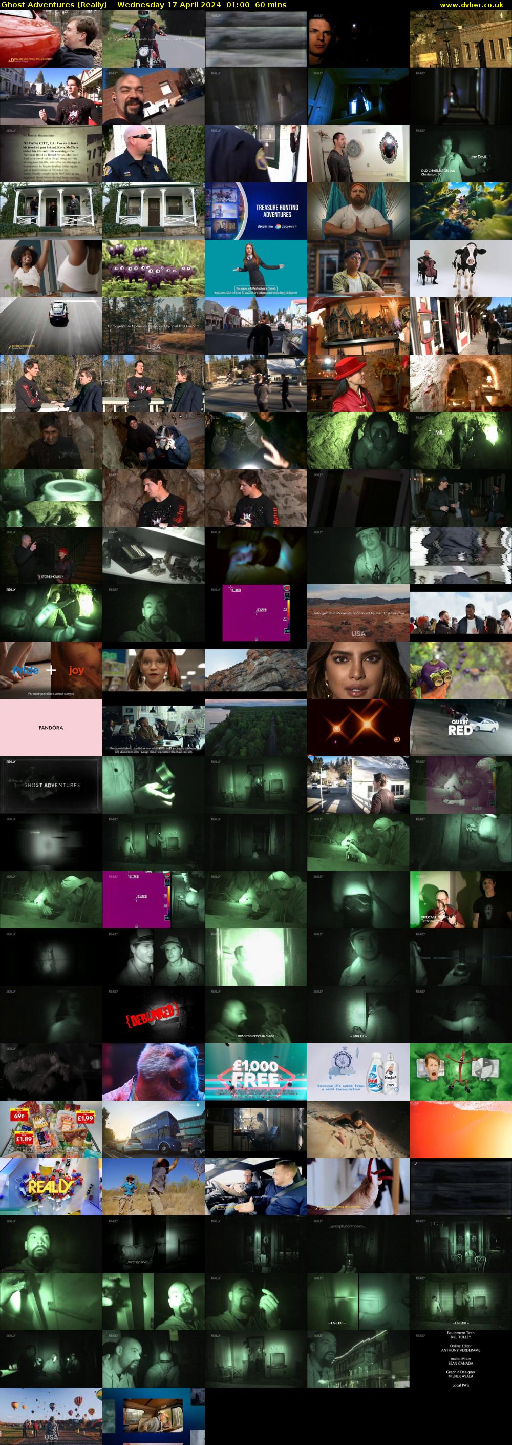 Ghost Adventures (Really) Wednesday 17 April 2024 01:00 - 02:00