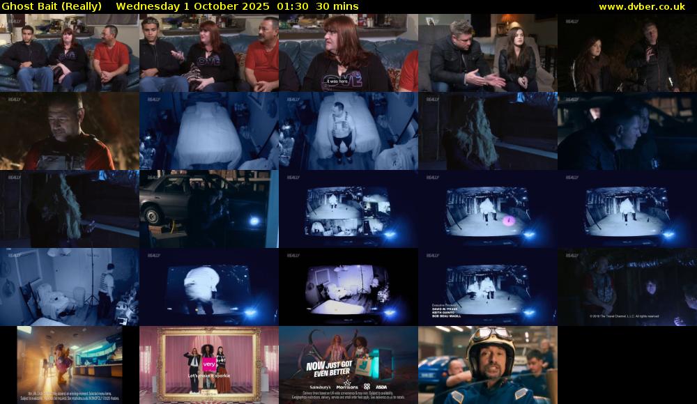 Ghost Bait (Really) Wednesday 1 October 2025 01:30 - 02:00