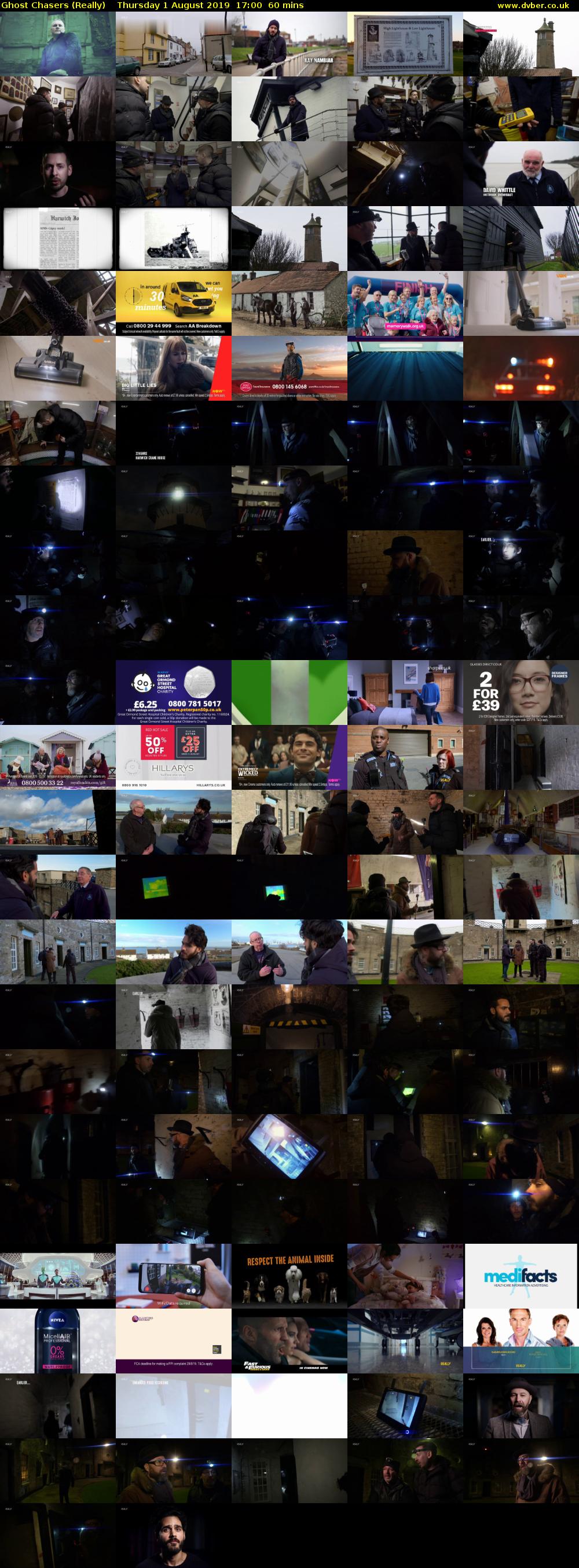 Ghost Chasers (Really) Thursday 1 August 2019 17:00 - 18:00