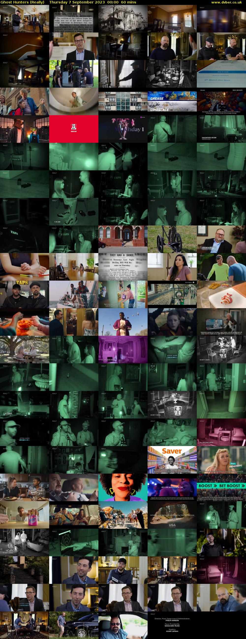 Ghost Hunters (Really) Thursday 7 September 2023 00:00 - 01:00