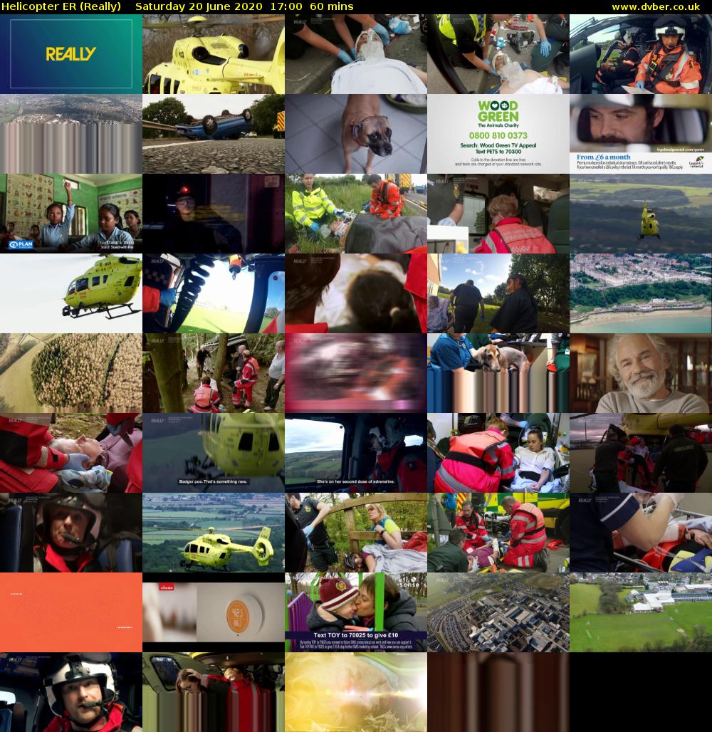 Helicopter ER (Really) Saturday 20 June 2020 17:00 - 18:00