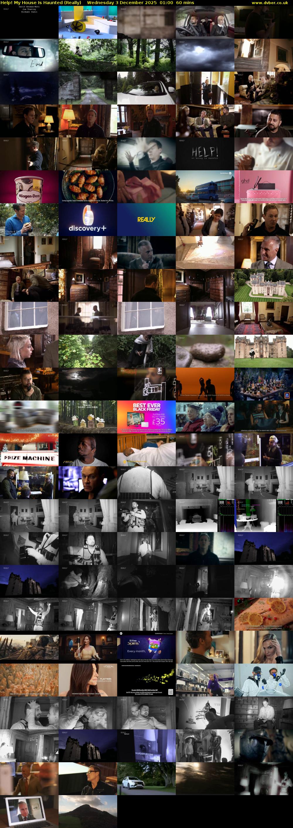 Help! My House Is Haunted (Really) Wednesday 3 December 2025 01:00 - 02:00