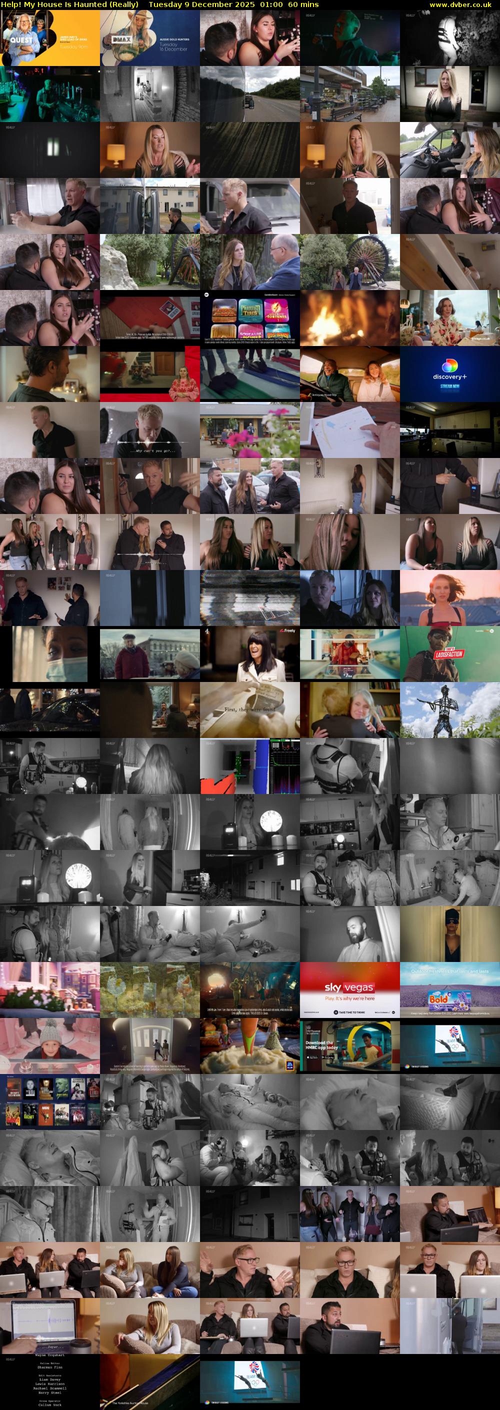 Help! My House Is Haunted (Really) Tuesday 9 December 2025 01:00 - 02:00