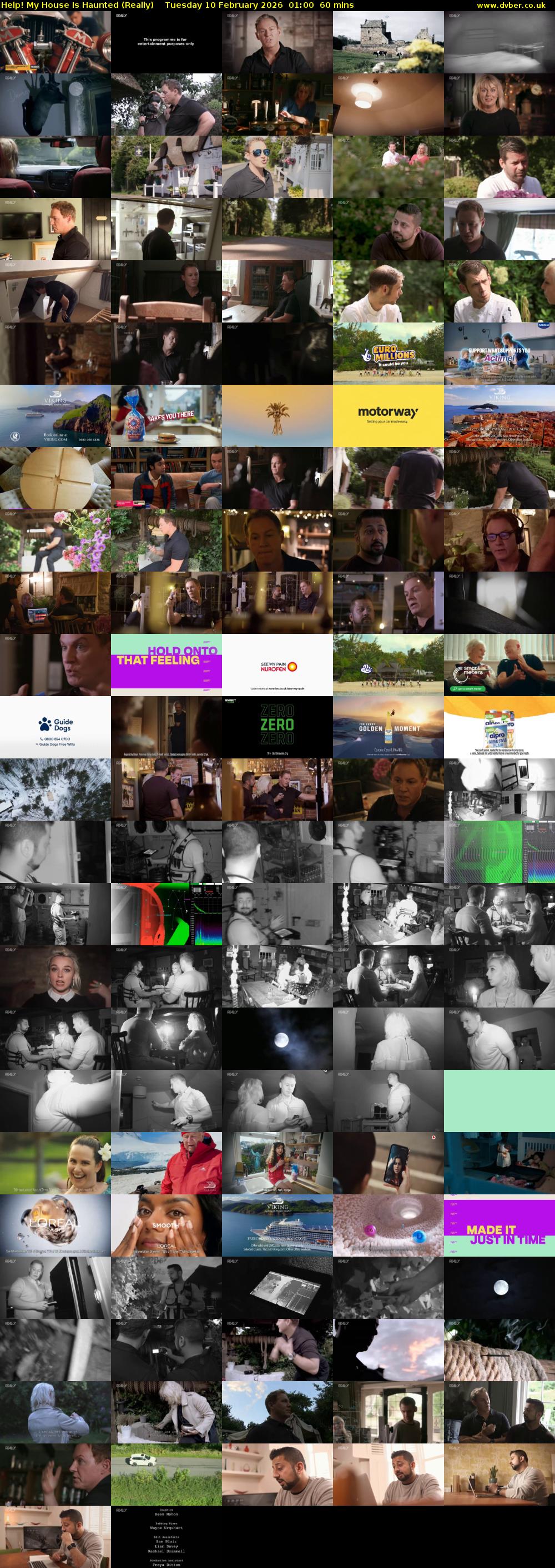 Help! My House Is Haunted (Really) Tuesday 10 February 2026 01:00 - 02:00