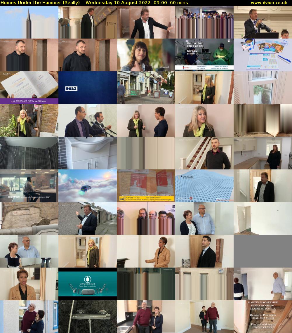 Homes Under the Hammer (Really) Wednesday 10 August 2022 09:00 - 10:00