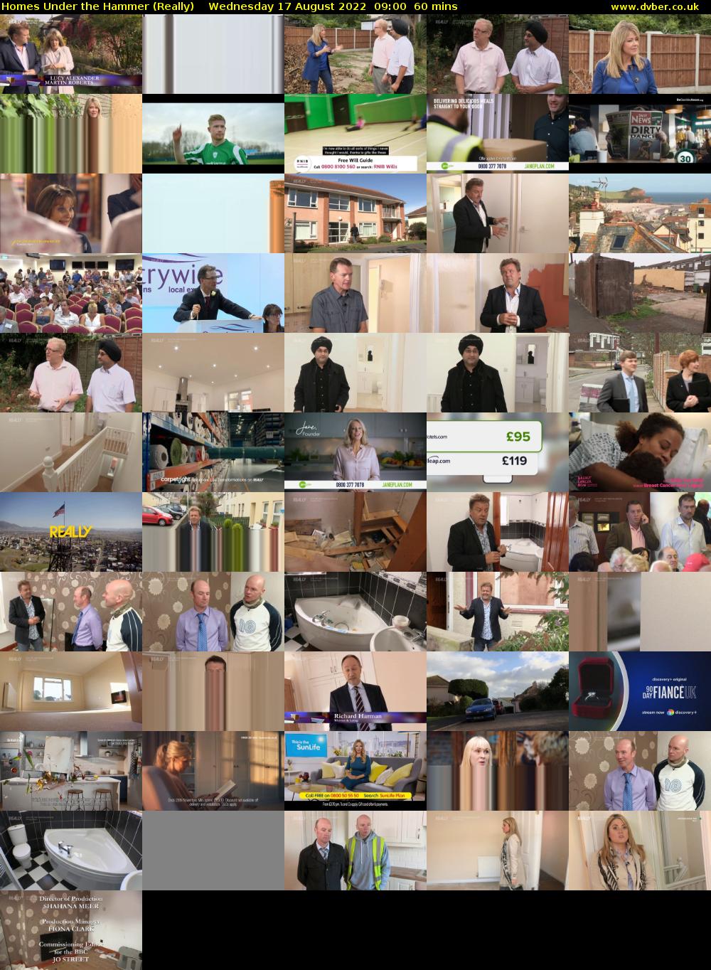 Homes Under the Hammer (Really) Wednesday 17 August 2022 09:00 - 10:00