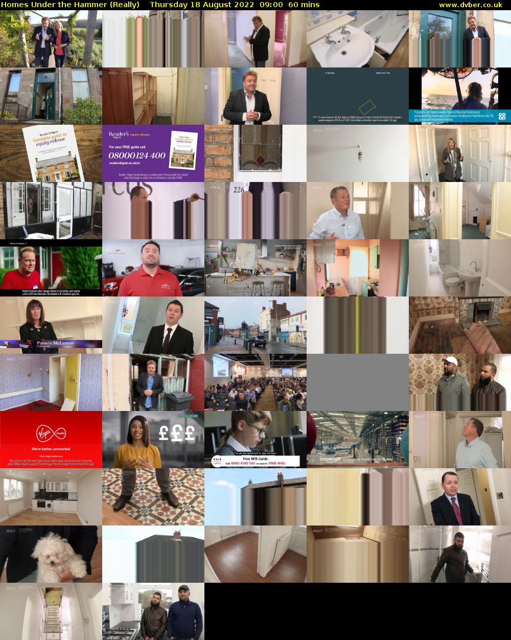 Homes Under the Hammer (Really) Thursday 18 August 2022 09:00 - 10:00
