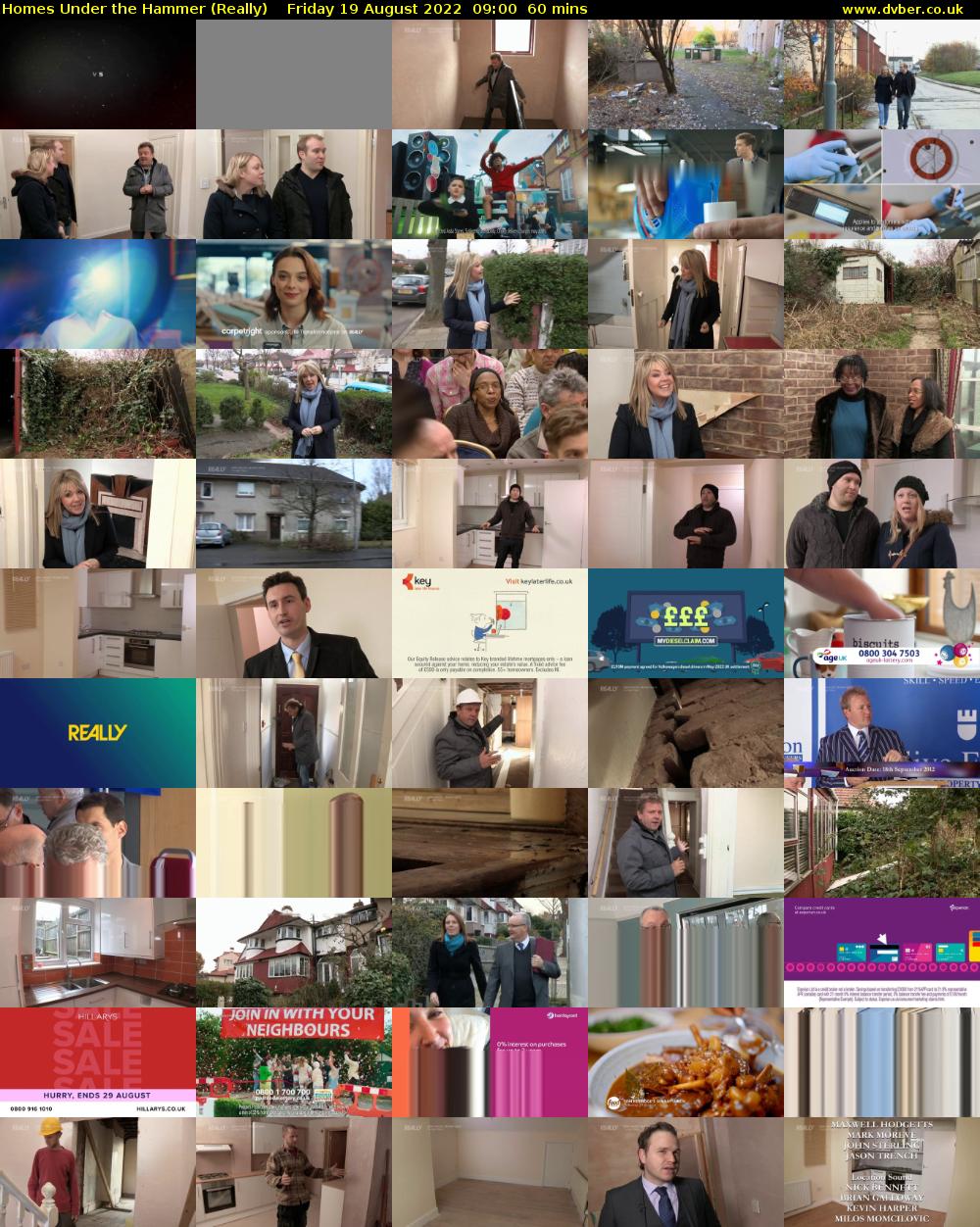 Homes Under the Hammer (Really) Friday 19 August 2022 09:00 - 10:00