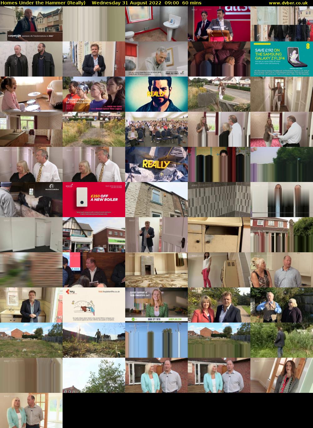 Homes Under the Hammer (Really) Wednesday 31 August 2022 09:00 - 10:00