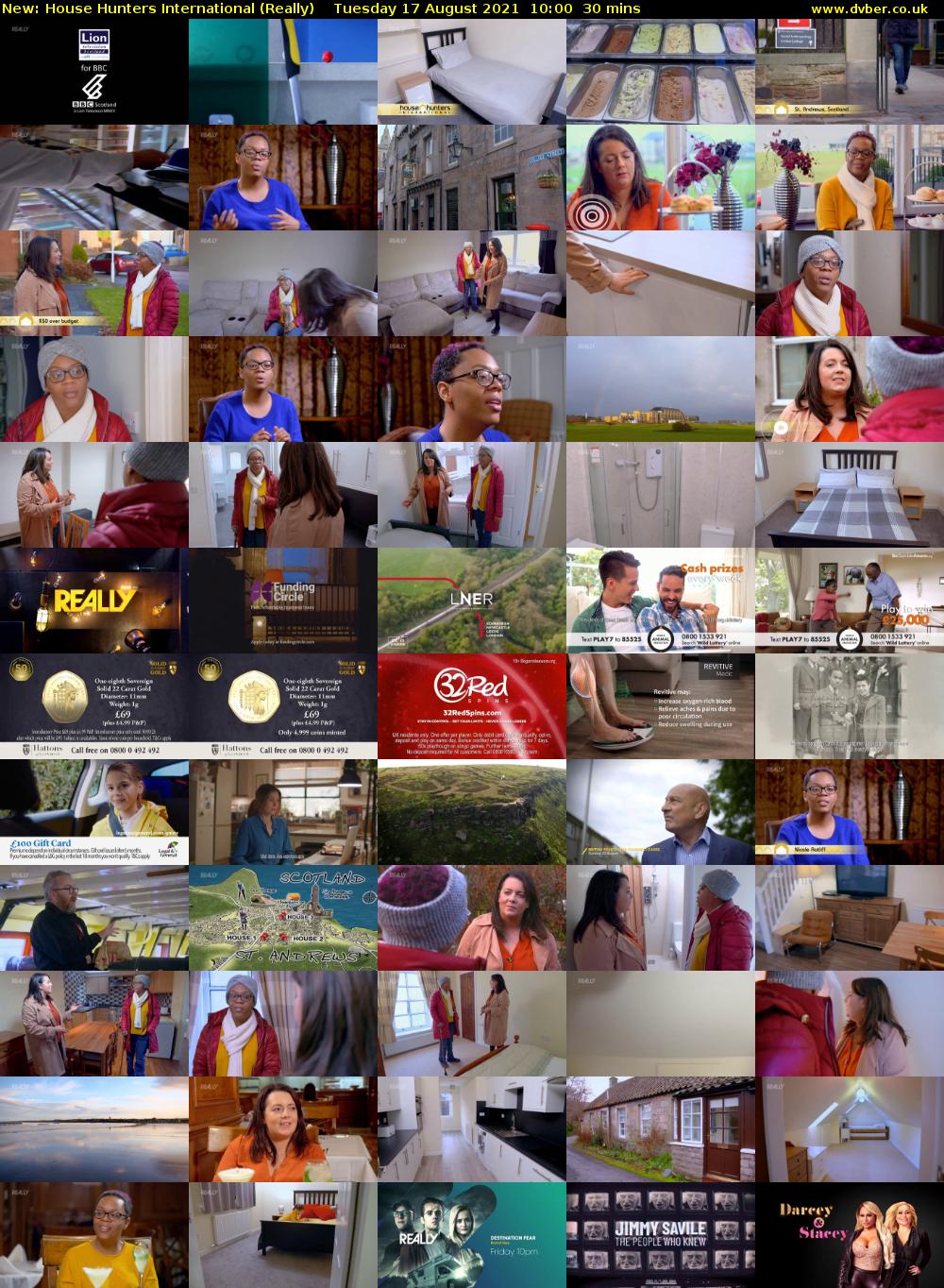 House Hunters International (Really) Tuesday 17 August 2021 10:00 - 10:30