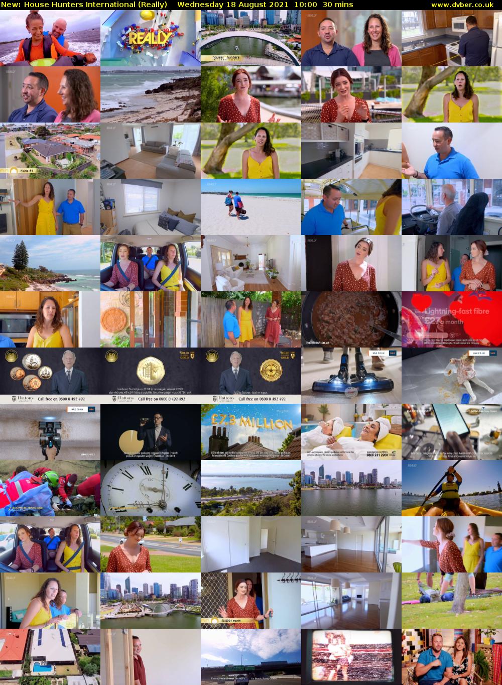 House Hunters International (Really) Wednesday 18 August 2021 10:00 - 10:30