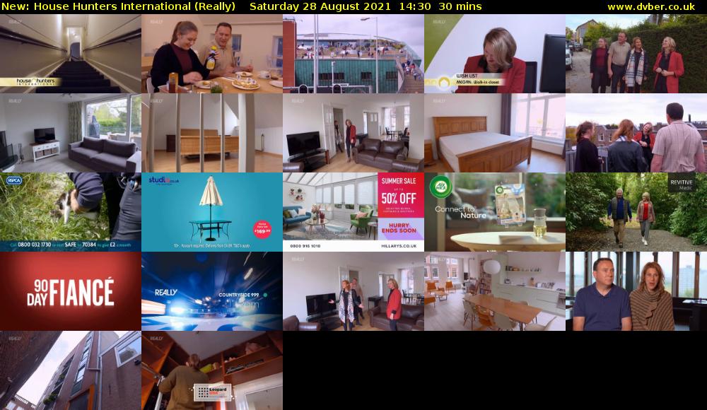House Hunters International (Really) Saturday 28 August 2021 15:30 - 16:00
